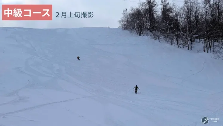 コンサドーレ仁木スキーパーク_2月上旬の中級コース
