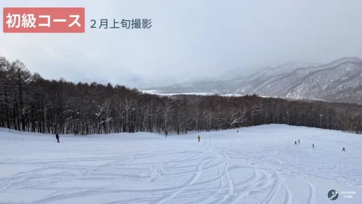 コンサドーレ仁木スキーパーク_2月上旬の初級コース