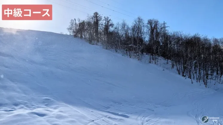 コンサドーレ仁木スキーパークの中級コース