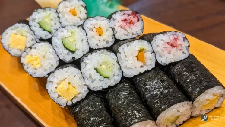 富良野スノーボード旅行の夕食で食べた「池田屋の海苔巻き」の紹介